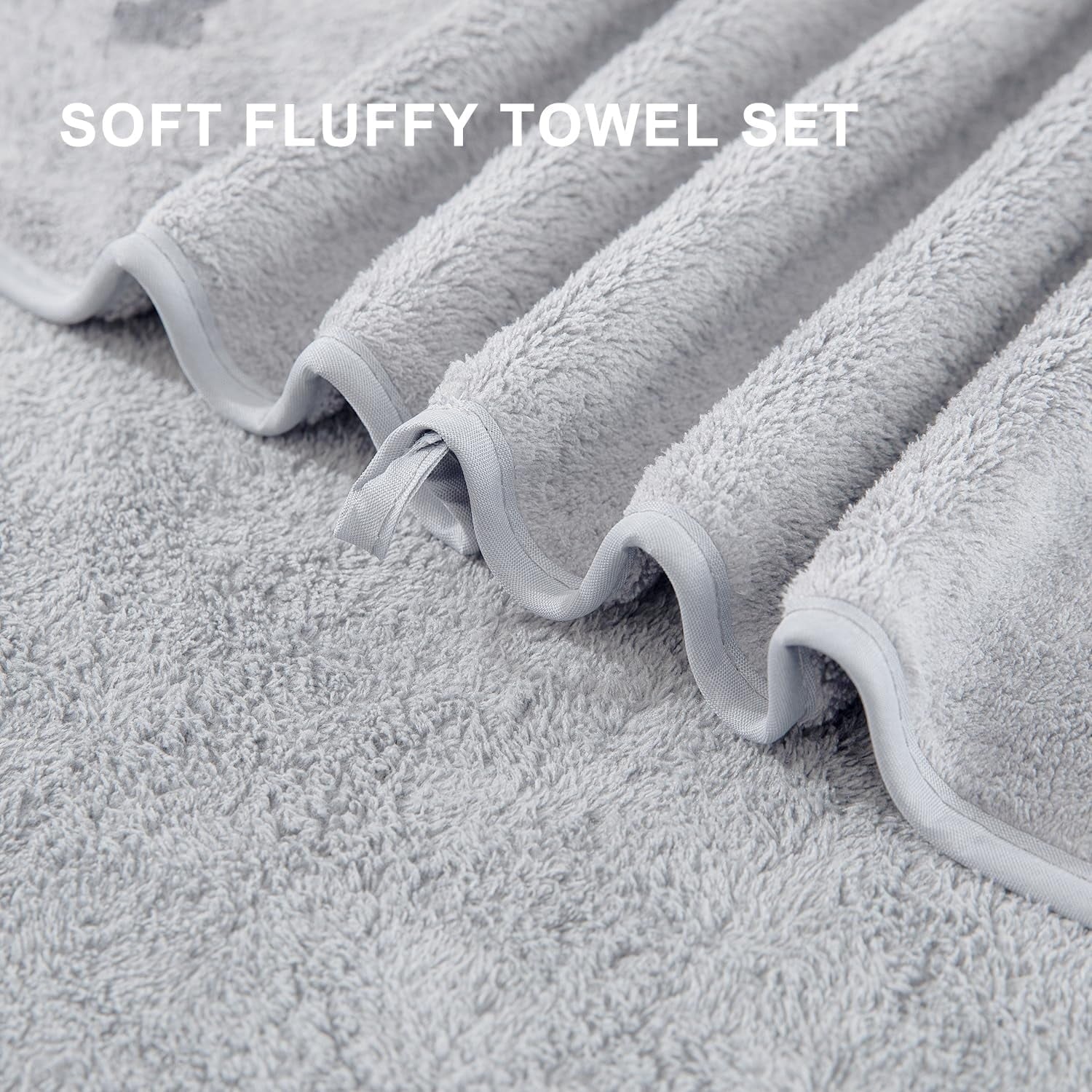 4 Pack Oversized Bath Sheet Towels 700 GSM Ultra Soft White Bath Towel Set